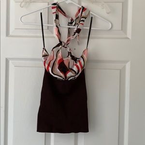 Bebe Silk halter top